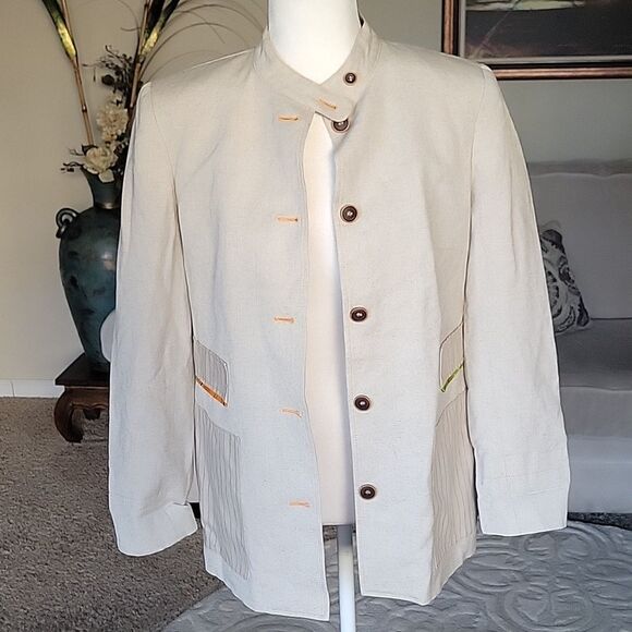 Harve Benard by Benard Holtzman Women's Linen Jacket Size US 8 - Picture 1 of 13